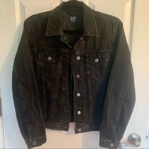 GAP Washed Black Denim Jacket